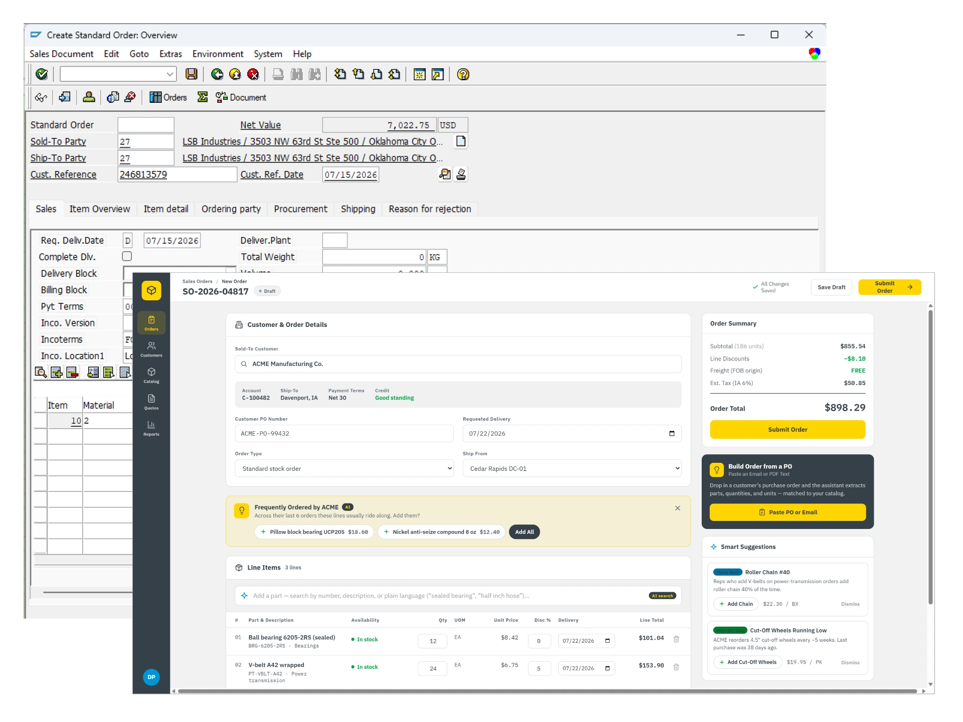 ERP Extension Apps Concept