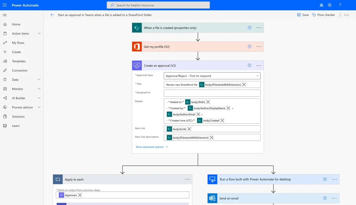 Power Automate Office Automation